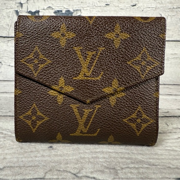 Louis Vuitton Portefeiulle Elise Trifold Wallet Monogram Canvas Leather - Picture 2 of 14